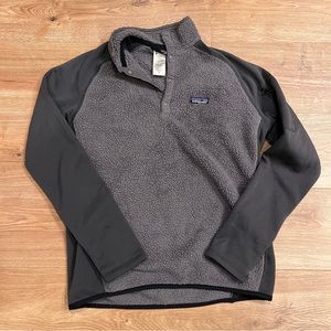 Grey Patagonia Snap T Base Layer Fleece Soft Men’s Size Medium (M)
